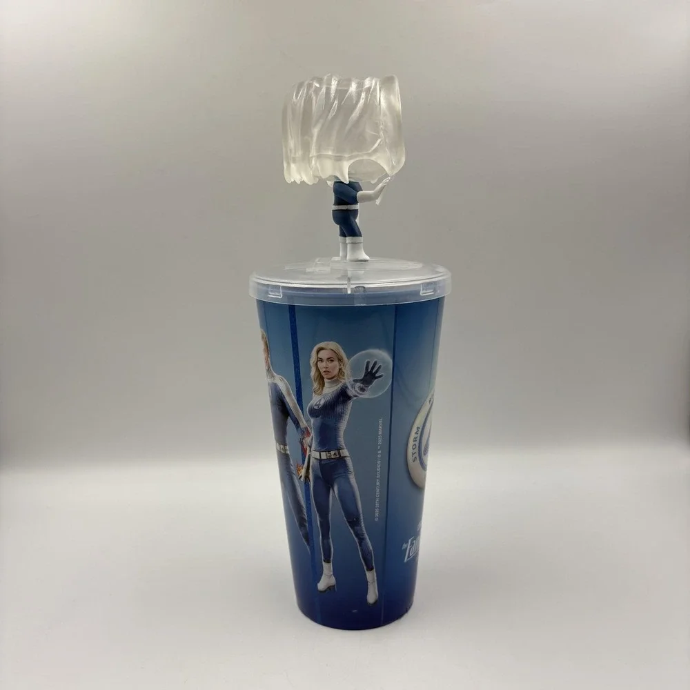 Marvel‎ Fantastic 4 Invisible Woman Movie Cup 32oz Straw Figure Topper